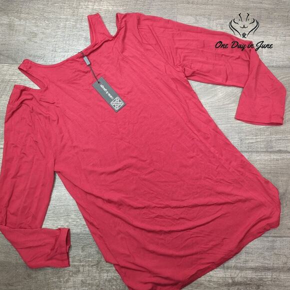 Cable & Gauge Cold Shoulder Long Sleeve Top Size M - Picture 5 of 5